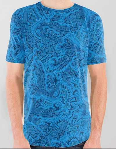 custom printed all over tshirt design image